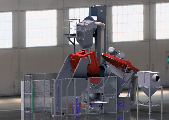 Erstmals präsentiert auf der Hannover Messe 2013: die «RMT 100» für ein maximales Chargengewicht von 2350 Kilogramm. In der grössten Ausführung, der «RMT 120 HD», können Chargen bis 4000 Kilogramm bearbeitet werden. Erstmals präsentiert auf der Hannover Messe 2013: die «RMT 100» für ein maximales Chargengewicht von 2350 Kilogramm. In der grössten Ausführung, der «RMT 120 HD», können Chargen bis 4000 Kilogramm bearbeitet werden.