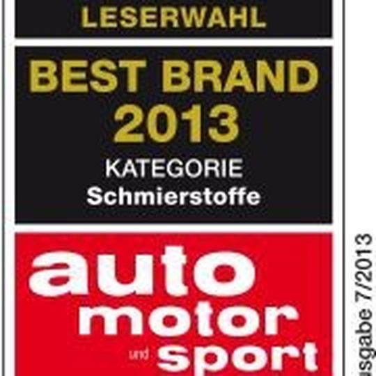 Liqui Moly gewinnt zum dritten Mal in Folge die „Best Brands“ von „Auto Motor und Sport“. Liqui Moly gewinnt zum dritten Mal in Folge die „Best Brands“ von „Auto Motor und Sport“.