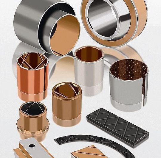 Die neuen selbstschmierenden, metallischen Gleitwerkstoffe sind für hohe Belastbarkeit und Korrosionsbeständigkeit ausgelegt.