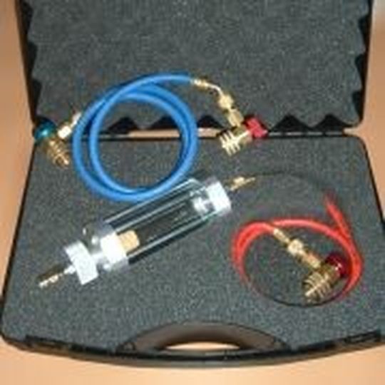 Klimadiagnose für Profis: Mit dem Schauglas von BG Products.