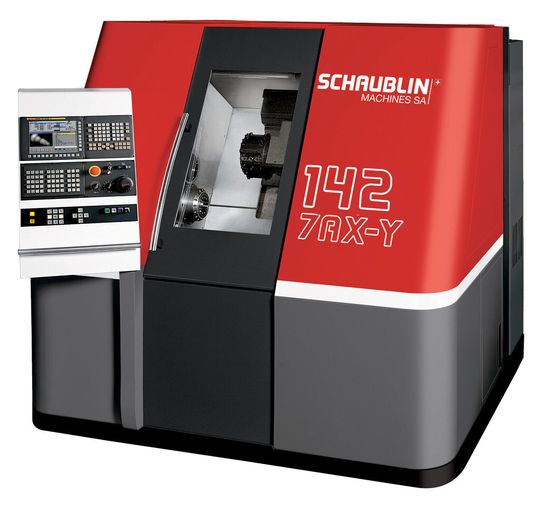 Der Schweizer Hersteller Schaublin erweiterte die erfolgreiche 136er-Serie um die Modellreihe 142 mit einem Spindeldurchlass von 42 mm. Dadurch ermöglicht Schaublin Drehern, nun in grösseren Dimensionen Stangen und Stangenabschnitte mit nahezu unerreichter Präzision schnell und wirtschaftlich zu bearbeiten. Der Schweizer Hersteller Schaublin erweiterte die erfolgreiche 136er-Serie um die Modellreihe 142 mit einem Spindeldurchlass von 42 mm. Dadurch ermöglicht Schaublin Drehern, nun in grösseren Dimensionen Stangen und Stangenabschnitte mit nahezu unerreichter Präzision schnell und wirtschaftlich zu bearbeiten.