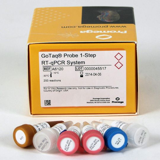 Mit den GoTaq Probe qPCR Produkten lässt sich RNA sondenbasiert quantifizieren. Mit den GoTaq Probe qPCR Produkten lässt sich RNA sondenbasiert quantifizieren.