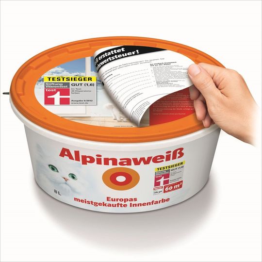 Das Spezialetikett hilft am Aktionsende, die Farbeimer zurückzulabeln und so die Restanten zu minimieren. Das Spezialetikett hilft am Aktionsende, die Farbeimer zurückzulabeln und so die Restanten zu minimieren.
