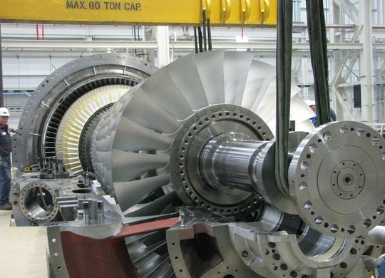 Siemens-Gasturbine des Typs SGT6-5000F Siemens-Gasturbine des Typs SGT6-5000F