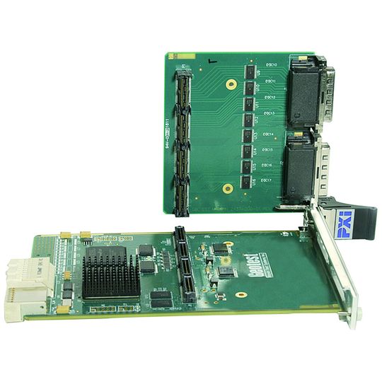 Anwender-Karte: Die GX3700e ist ein vom Benutzer konfigurierbare und FPGA-basierte 3U-PXI-Express-Karte. Sie bietet 160 digitale I/O-Signale. Anwender-Karte: Die GX3700e ist ein vom Benutzer konfigurierbare und FPGA-basierte 3U-PXI-Express-Karte. Sie bietet 160 digitale I/O-Signale.