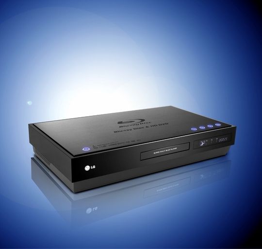 Der Player BH-100 von LG liest Blu-ray- und HD-DVD-Medien. Der Player BH-100 von LG liest Blu-ray- und HD-DVD-Medien.