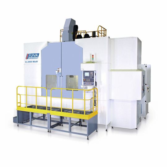 Bild 1: Das Dreh-Fräszentrum UVA VL 2000 Multi ist komplett mit Steuerungs- und Antriebstechnik von Siemens ausgestattet. Bild 1: Das Dreh-Fräszentrum UVA VL 2000 Multi ist komplett mit Steuerungs- und Antriebstechnik von Siemens ausgestattet.