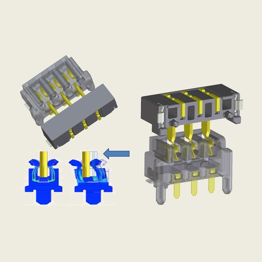 Besonders in der Automobilelektronik im Bereich von Lichtsystemen kommt dieser Two Piece Connector von Yokowo bereits erfolgreich zum Einsatz