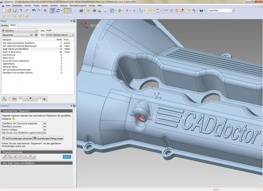 Der CAD-Doctor EX 5.2 von Camtex. Der CAD-Doctor EX 5.2 von Camtex.
