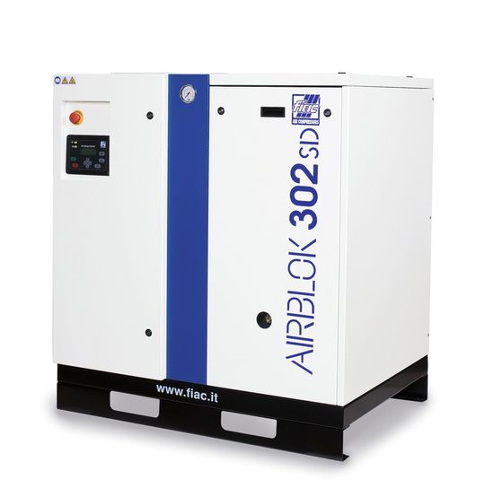 Energiesparkompressor mit Drehzahlregelung, bereits ab 11 kW. Energiesparkompressor mit Drehzahlregelung, bereits ab 11 kW.