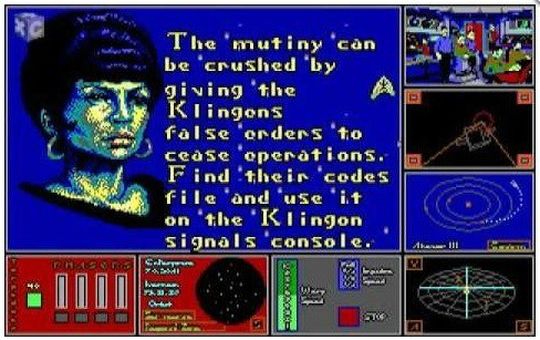 Das Benutzer-Interface von „The Rebel Universe“ war für seine Zeit revolutionär. Das Star Trek-Abenteuer war eines der ersten Spiele, das die Fähigkeiten der 16-Bit-Computer wie Atari ST und Amiga voll ausreizte.