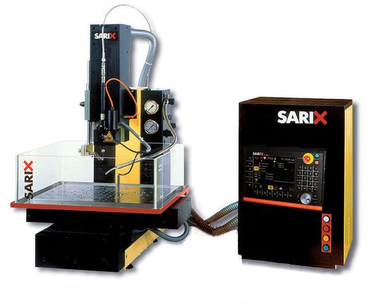 A typical set-up for the unit includes a CNC controller with enhanced automatic configuration. A typical set-up for the unit includes a CNC controller with enhanced automatic configuration.