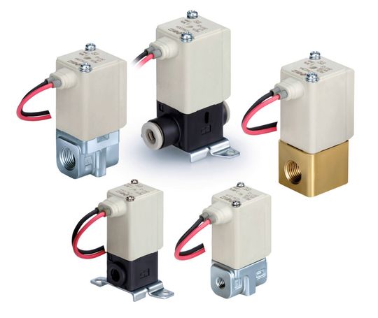 Die optimierten 2/2 Elektromagnetventile des Unternehmens SMC. Die optimierten 2/2 Elektromagnetventile des Unternehmens SMC.