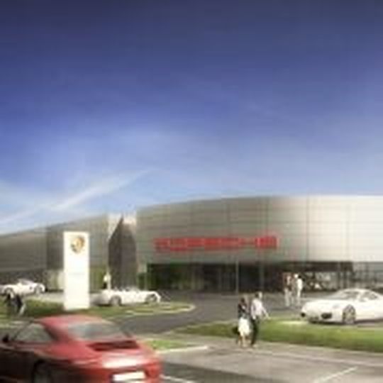 Die Penske Automotive Group baut in Mannheim ihr neues Porsche-Zentrum. Die Penske Automotive Group baut in Mannheim ihr neues Porsche-Zentrum.
