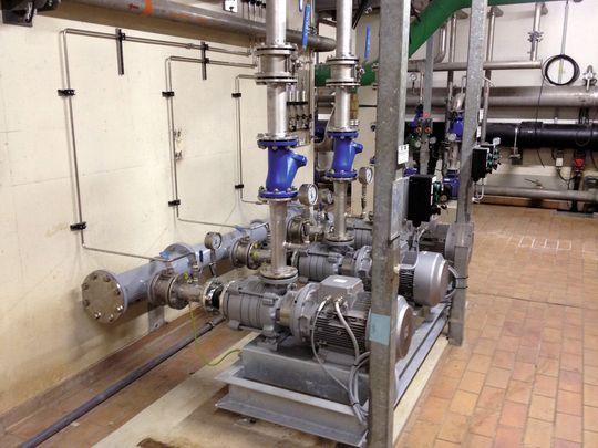 Installierte Edur-Mehrphasenpumpen LBU 603 D160L /15,0 KW Installierte Edur-Mehrphasenpumpen LBU 603 D160L /15,0 KW
