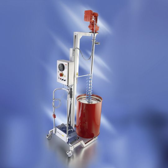 Viscoflux mobile with optional control unit – available with diverse control options for the filling process Viscoflux mobile with optional control unit – available with diverse control options for the filling process