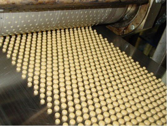 Pastille shaped solids offer a lot of advantages at mixing, packaging, transport and storage. Pastille shaped solids offer a lot of advantages at mixing, packaging, transport and storage.
