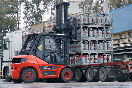 Der Dieselstapler von Linde für explosionsgeschützte Bereiche. Der Dieselstapler von Linde für explosionsgeschützte Bereiche.
