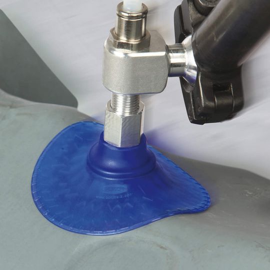 Produkteffizienz: Sauggreifer SAXM für optimierte Halte- und Querkraftaufnahme.