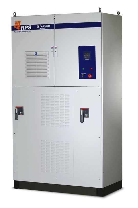 Robust und mit minimaler Stellfläche: 500 kW RPS Endurance-Wechselrichter. Robust und mit minimaler Stellfläche: 500 kW RPS Endurance-Wechselrichter.