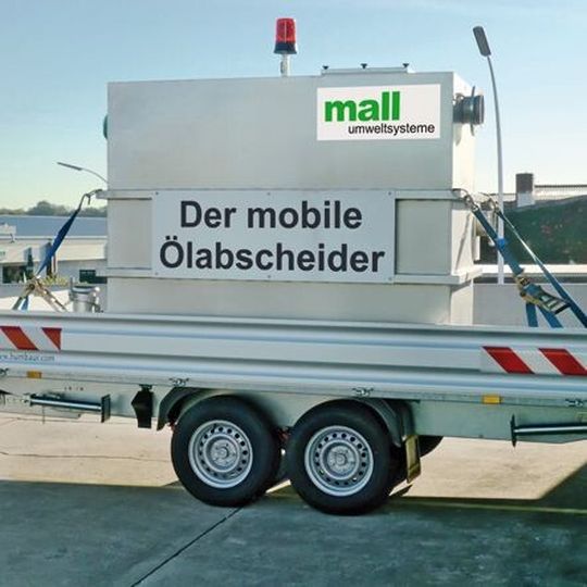 Der mobile Leichtflüssigkeitsabscheider kann in kürzester Zeit bundesweit zum Einsatz kommen Der mobile Leichtflüssigkeitsabscheider kann in kürzester Zeit bundesweit zum Einsatz kommen