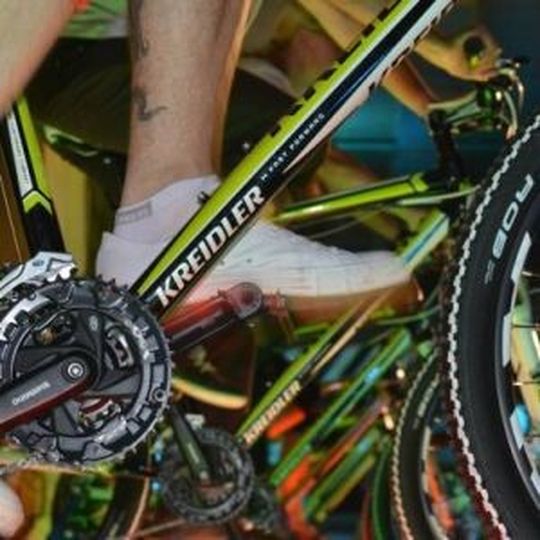 Mit Pedelecs Strom erzeugen – Kreidler zeigte auf dem Hessentag, wie es geht. Mit Pedelecs Strom erzeugen – Kreidler zeigte auf dem Hessentag, wie es geht.