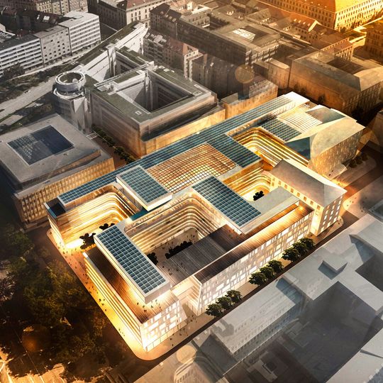 So sieht das Konzept von Konzept von Henning Larsen Architects aus Kopenhagen/Dänemark für die neue Siemens-Zentrale im Herzen von München aus So sieht das Konzept von Konzept von Henning Larsen Architects aus Kopenhagen/Dänemark für die neue Siemens-Zentrale im Herzen von München aus