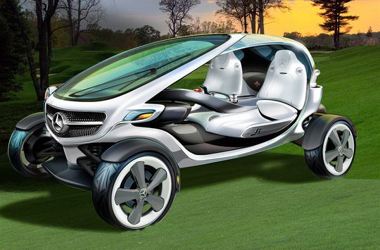 Bringt alle Elemente eines echten Mercedes auf den Golfplatz: Vision Golf Cart Bringt alle Elemente eines echten Mercedes auf den Golfplatz: Vision Golf Cart