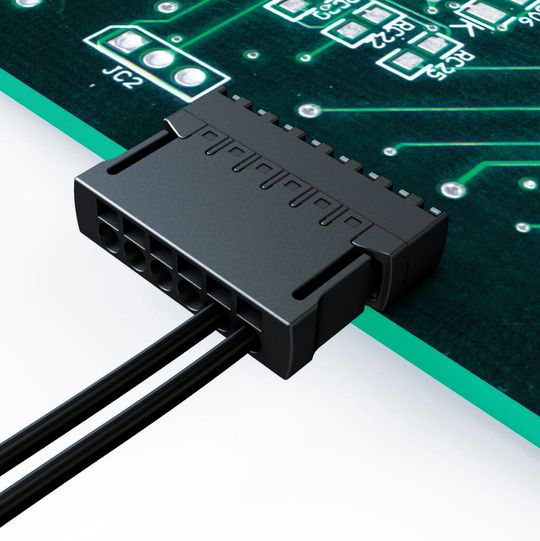 Mehr Flexibilität in der industriellen Elektronik: Harting hat die Leiterplattenanschlusstechnik Har-Flexicon entwickelt, die dem Trend der Miniaturisierung folgt. Mehr Flexibilität in der industriellen Elektronik: Harting hat die Leiterplattenanschlusstechnik Har-Flexicon entwickelt, die dem Trend der Miniaturisierung folgt.