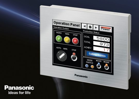 Das Bediengerät GT21 von Panasonic Electric Works eignet sich für anspruchsvolle Parametrierlösungen. Das Bediengerät GT21 von Panasonic Electric Works eignet sich für anspruchsvolle Parametrierlösungen.