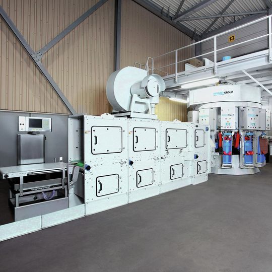 Der Fillpac R von Beumer inklusive Sackaustragelinie SA 4000 Der Fillpac R von Beumer inklusive Sackaustragelinie SA 4000