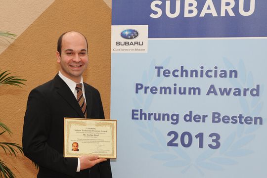 Sieger in der Prüfungsklasse „Technician Level“: Tayfun Hosel vom Autohaus Lothar Kegler in Herschbach/Westerwald.
