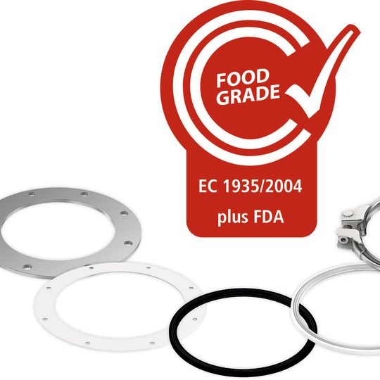 Die vulkanisierten Bördeldichtringe von jacob sind zusätzlich zur Lebensmittelkonformität nach EG 1935/2004 und FDA reißfester und temperaturbeständiger als herkömmliche verklebte Bördeldichtringe.