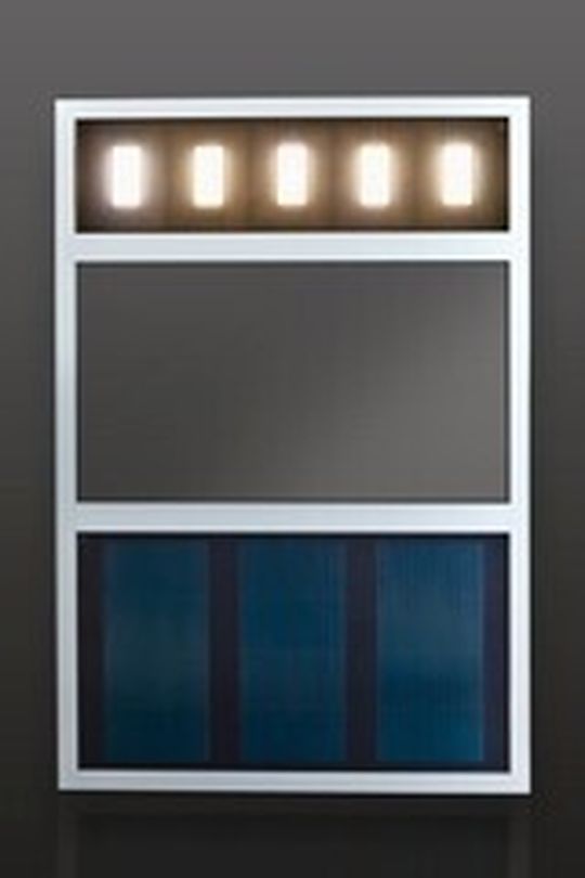 Demonstrator: Das Fassaden-Element besteht aus OLED und organischer PV. Der Herstellungsprozess beruht dabei auf vielversprechende Cloud-Konzepte.