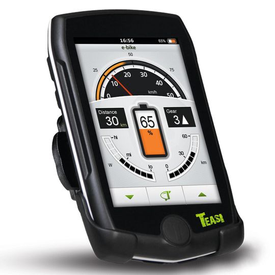 Das Navigationssystem Teasi volt wurde speziell für E-Bikes entwickelt. Das Navigationssystem Teasi volt wurde speziell für E-Bikes entwickelt.