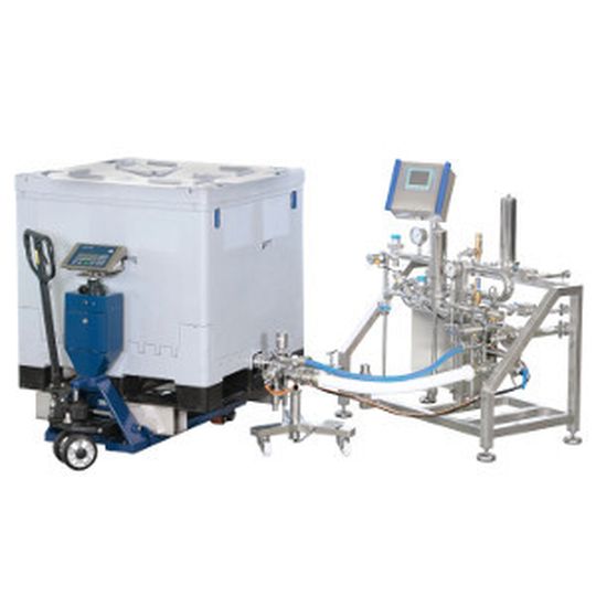 Das IBC-Füllsystem von GEA Aseptomag ist eine vollaseptische Stand-alone Unit zur Befüllung und Entleerung von Industrial Bulk Containern. Das IBC-Füllsystem von GEA Aseptomag ist eine vollaseptische Stand-alone Unit zur Befüllung und Entleerung von Industrial Bulk Containern.