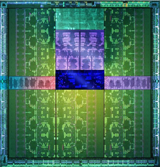 Die-Foto einer Kepler-GPU: NVIDEA hat 1999 die GPU „erfunden“. Kepler, die aktuellste NVIDIA-Grafikprozessor-Architektur, integriert inzwischen weit über 7 Mrd. Transistoren. Die-Foto einer Kepler-GPU: NVIDEA hat 1999 die GPU „erfunden“. Kepler, die aktuellste NVIDIA-Grafikprozessor-Architektur, integriert inzwischen weit über 7 Mrd. Transistoren.