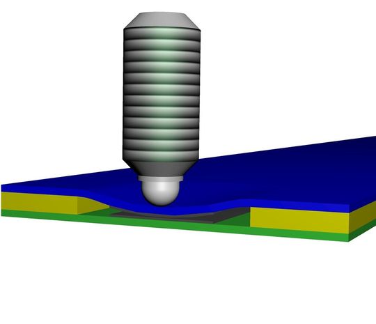 Standard-Schleifer für geschlossene Folienpotentiometer. Standard-Schleifer für geschlossene Folienpotentiometer.