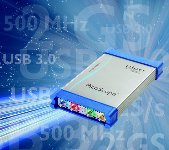 Die Serie PicoScope 6000AB bietet vier Kanäle bei allen 6 Modellen und Bandbreiten bis 500 MHz