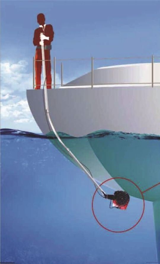 Ein Tauchroboter von Hulltimo reinigt in einer Stunde den kompletten Rumpf einer 10-m-Yacht. Ein Tauchroboter von Hulltimo reinigt in einer Stunde den kompletten Rumpf einer 10-m-Yacht.