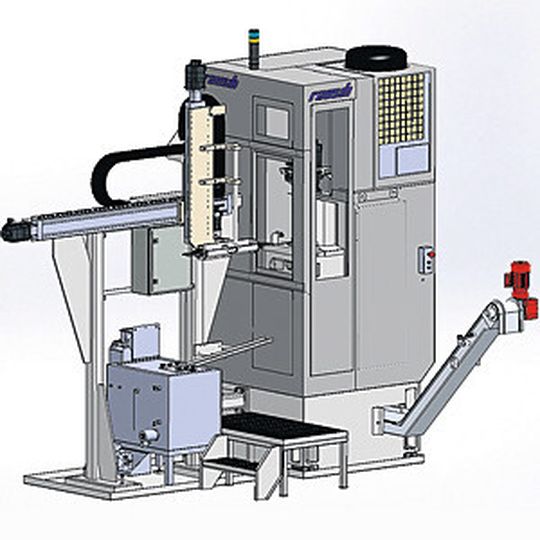 Der SPS-gesteuerte Servoantrieb wirkt direkt auf die Spindel – das ist eine Voraussetzung für hohe Präzision. Der SPS-gesteuerte Servoantrieb wirkt direkt auf die Spindel – das ist eine Voraussetzung für hohe Präzision.