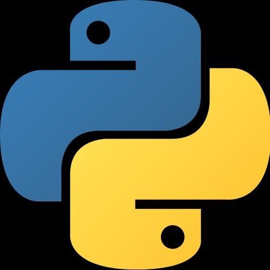 Das Logo der interpretierten Programmiersprache Python enthält eine stilisierte Pythonschlange. Das Logo der interpretierten Programmiersprache Python enthält eine stilisierte Pythonschlange.