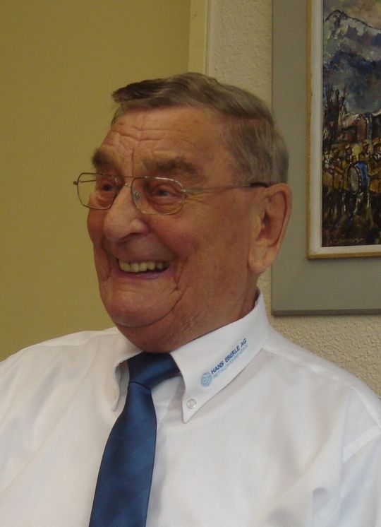 Hans Eberle, der Gründer der Hans Eberle AG, hat aus dem Ein-Mann-Betrieb ein Unternehmen mit über 100 Mitarbeitern gemacht. Hans Eberle, der Gründer der Hans Eberle AG, hat aus dem Ein-Mann-Betrieb ein Unternehmen mit über 100 Mitarbeitern gemacht.