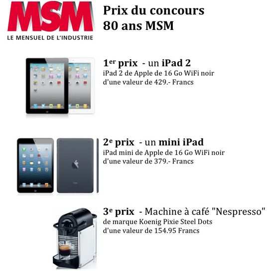 Les prix attrayants offerts aux gagnants. Les prix attrayants offerts aux gagnants.