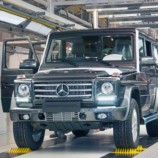 Magna Steyr hat die Produktion der Mercedes-Benz G-Klasse am Standort Graz erweitert. Magna Steyr hat die Produktion der Mercedes-Benz G-Klasse am Standort Graz erweitert.