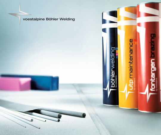 Voestalpine Böhler Welding verbindet metallurgisches und Schweiss-Know-how auf einzigartige Weise. Auf dem Bild Produktverpackungen im neuen Design. Voestalpine Böhler Welding verbindet metallurgisches und Schweiss-Know-how auf einzigartige Weise. Auf dem Bild Produktverpackungen im neuen Design.