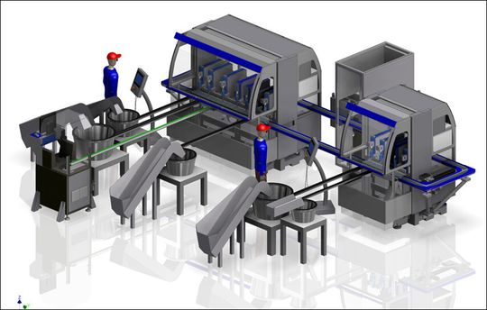 Während des Angebotsprozesses erhält der Kunde zum besseren Verständnis ein mit der Autodesk Factory Design Suite erstelltes Layout. Während des Angebotsprozesses erhält der Kunde zum besseren Verständnis ein mit der Autodesk Factory Design Suite erstelltes Layout.