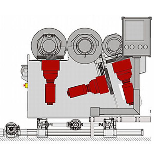 Bild1: Neue Präzisionsdimension: Mit dem zum Patent angemeldeten Mirex MT übertrage Reifenhäuseer Cast Sheet Coating die Genauigkeit und den Automatisierungsgrad moderner Werkzeugmaschinen auf Glättwerke. Bild1: Neue Präzisionsdimension: Mit dem zum Patent angemeldeten Mirex MT übertrage Reifenhäuseer Cast Sheet Coating die Genauigkeit und den Automatisierungsgrad moderner Werkzeugmaschinen auf Glättwerke.