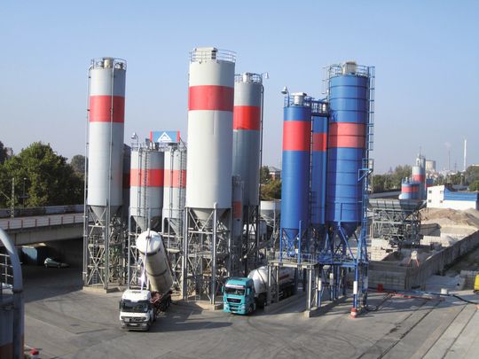 Silos prägen das Bild am TBS-Standort Mannheim. Silos prägen das Bild am TBS-Standort Mannheim.
