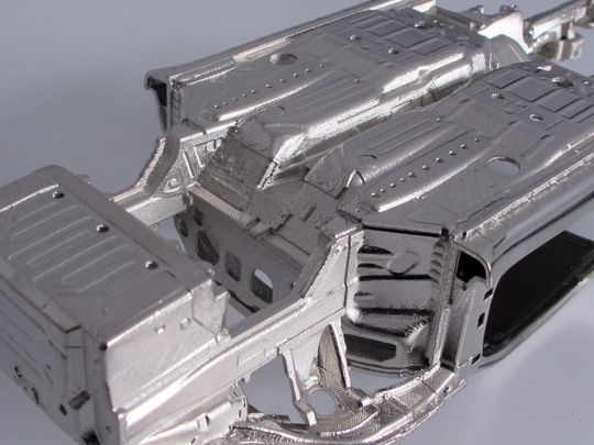 Blechsubstitute aus dem 3D-Drucker: von der Computer-Datei direkt zum fertigen Produkt. Blechsubstitute aus dem 3D-Drucker: von der Computer-Datei direkt zum fertigen Produkt.